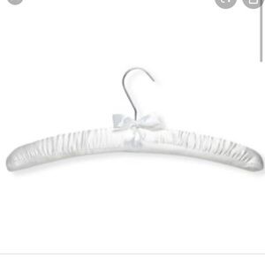 NWT white satin hangers - 2 new in box Fancy padded and scented